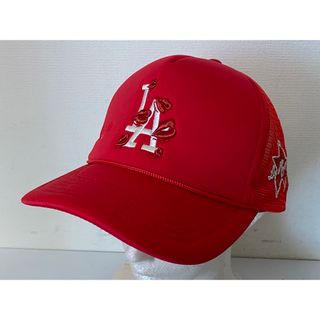 LA ROPA/ドジャース/LA/メッシュ/キャップ/レッド/スナップバック/赤の
