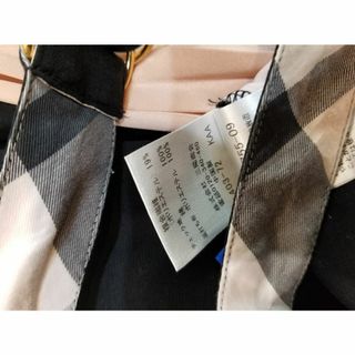 ブルーレーベルクレストブリッジ サイドプリーツ ベルトチェック ワンピース