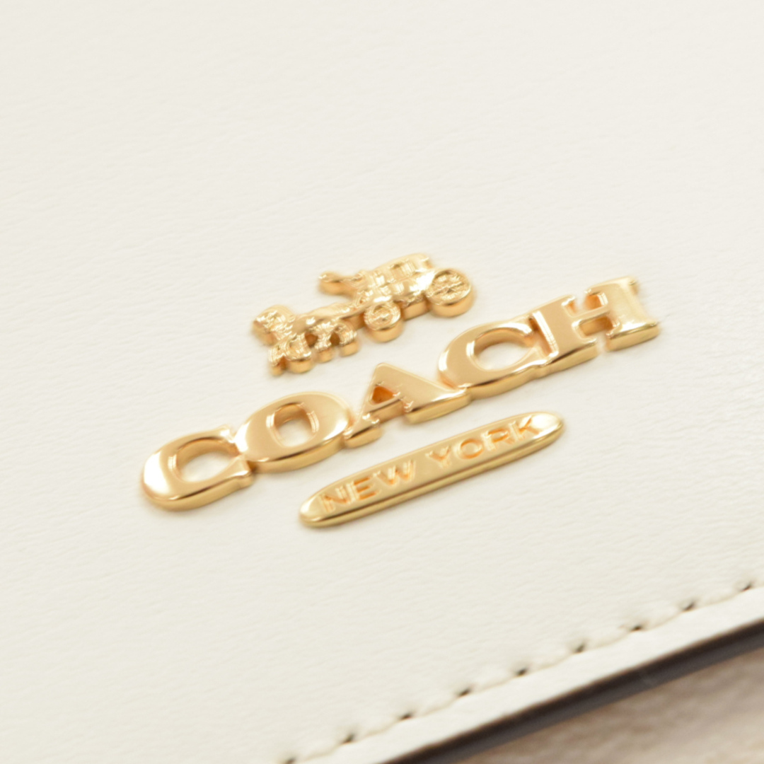 COACH(コーチ)のCOACH コーチ シグネチャー ロングウォレット 三つ折り 長財布 PVCレザー ホワイト/ベージュ レディース 88024 レディースのファッション小物(財布)の商品写真
