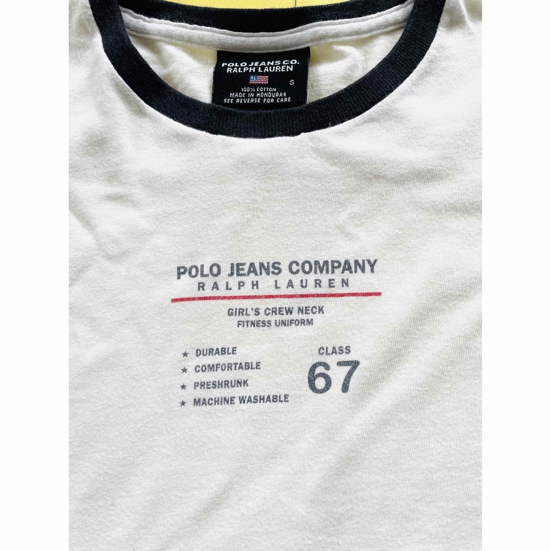 Ralph Lauren - ラルフローレン ポロジーンズ Tシャツ M 白 リンガー