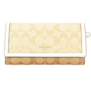 コーチ(COACH)のCOACH コーチ シグネチャーロングウォレット 二つ折り 長財布 ブラウン レディース 2870(財布)