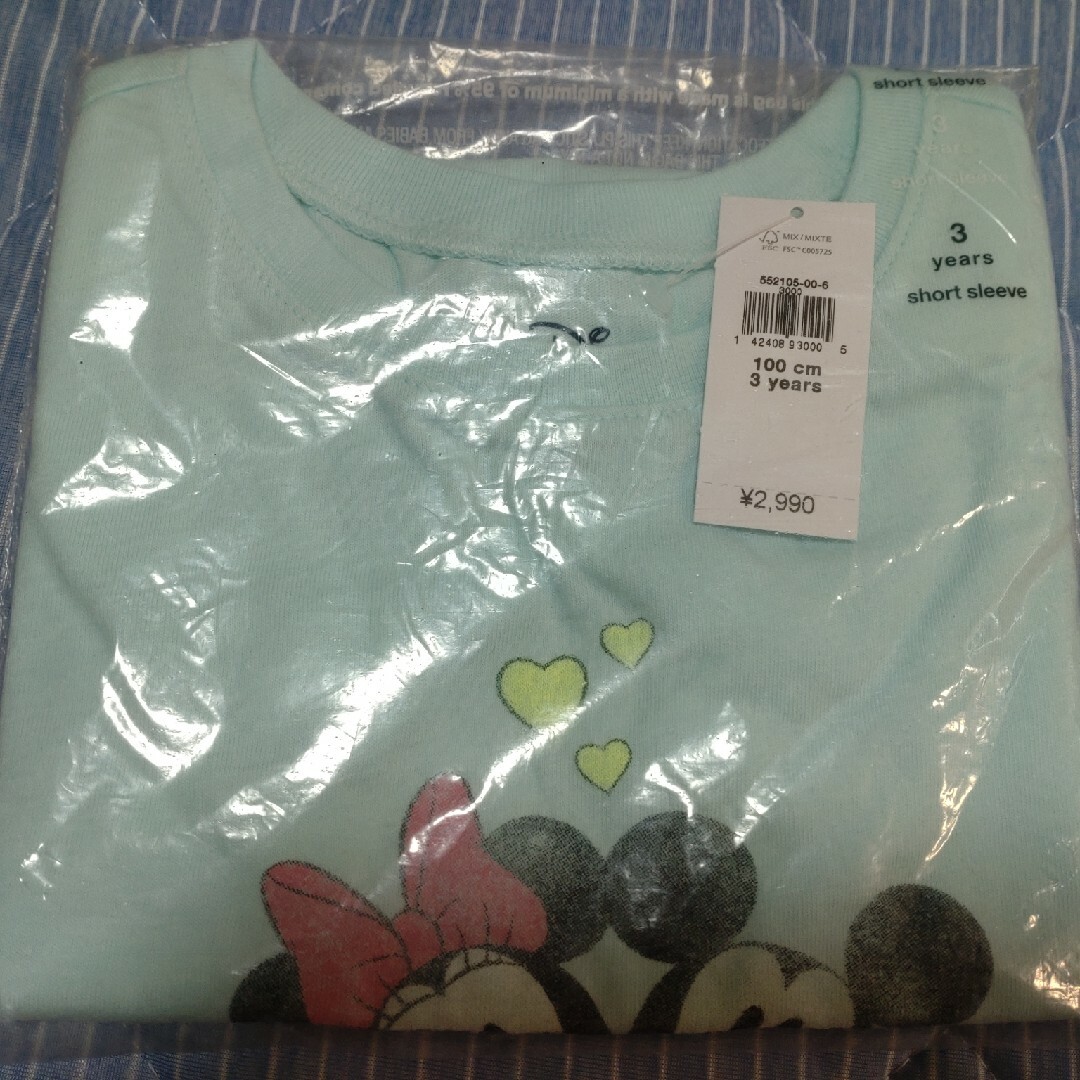babyGAP(ベビーギャップ)のGAP ミッキー Tシャツ 新品 100 キッズ/ベビー/マタニティのキッズ服女の子用(90cm~)(Tシャツ/カットソー)の商品写真