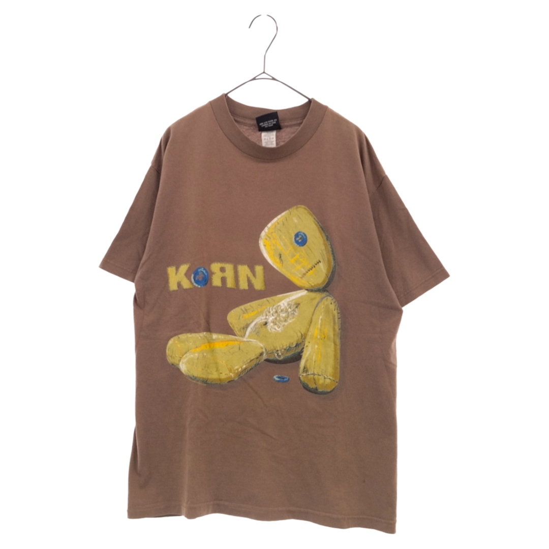 VINTAGE ヴィンテージ 90s 1999 Korn Issues Giant Body コーン イシューズ ジャイアント ボディ ヴィンテージ 半袖Tシャツ カットソー ブラウン