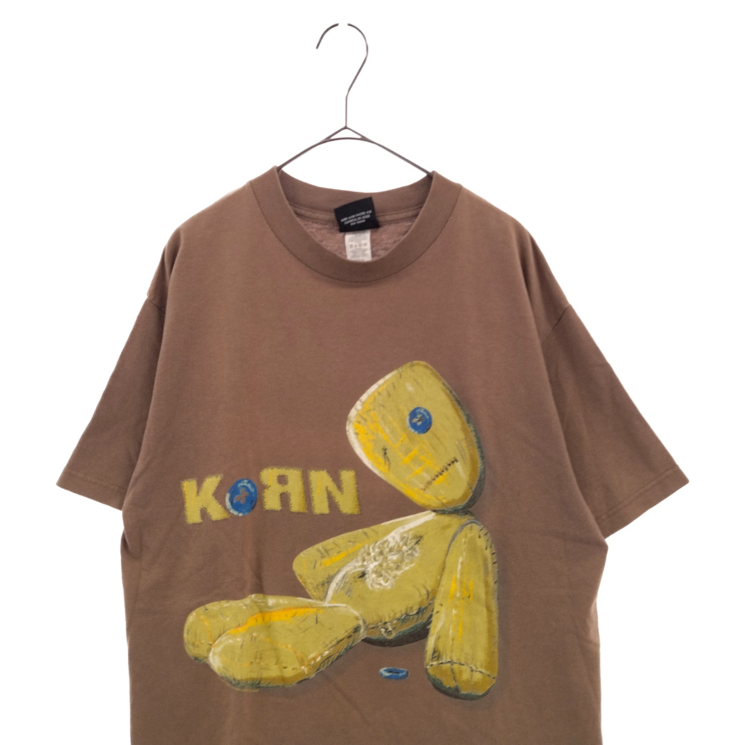 VINTAGE ヴィンテージ 90s 1999 Korn Issues Giant Body コーン イシューズ ジャイアント ボディ ヴィンテージ 半袖Tシャツ カットソー ブラウン