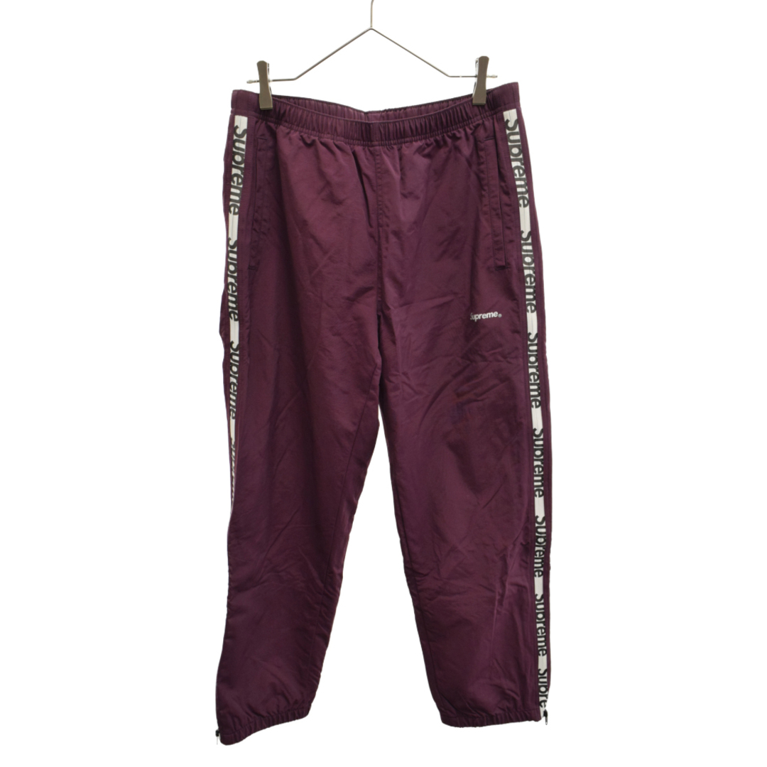 SUPREME シュプリーム 21SS Reflective Zip Track Pant リフレクティブジップトラックパンツ ボルドー