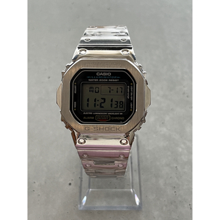 ジーショック(G-SHOCK)のG-SHOCK DW5600 シルバー フルメタルカスタム(腕時計(デジタル))