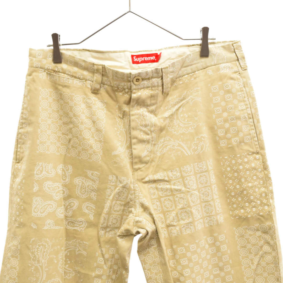 Supreme(シュプリーム)のSUPREME シュプリーム 20SS Paisley Grid Chino Pant ペイズリー グリッド チノ パンツ ベージュ メンズのパンツ(その他)の商品写真