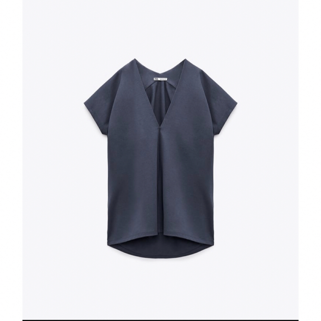 ZARA(ザラ)の新品タグ付き★ 涼しいヘビーコットン Tシャツ &バミューダパンツのセットアップ レディースのトップス(Tシャツ(半袖/袖なし))の商品写真