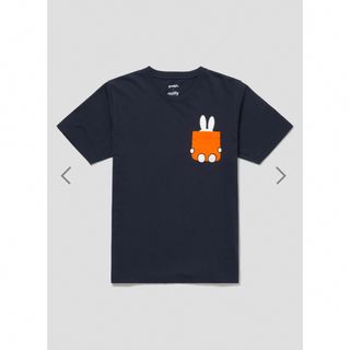 グラニフ(Graniph)の新品　graniph 本とミッフィTシャツ　M ネイビー(Tシャツ(半袖/袖なし))