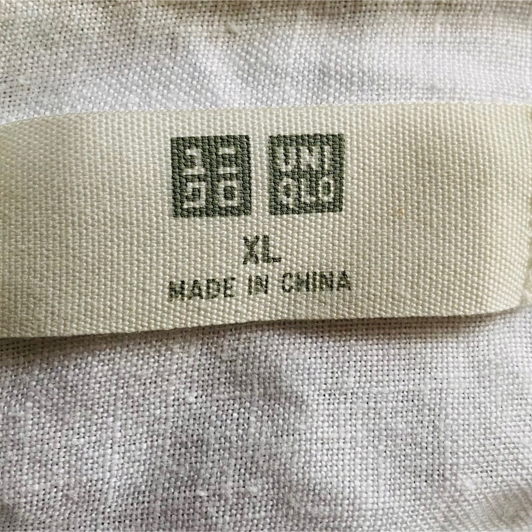 UNIQLO(ユニクロ)のユニクロ プレミアムリネン 長袖シャツ XLサイズ メンズのトップス(シャツ)の商品写真