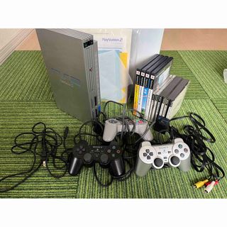 プレイステーション2(PlayStation2)の【美品】PlayStation2 本体　メモリーカード　ソフトセット(家庭用ゲーム機本体)