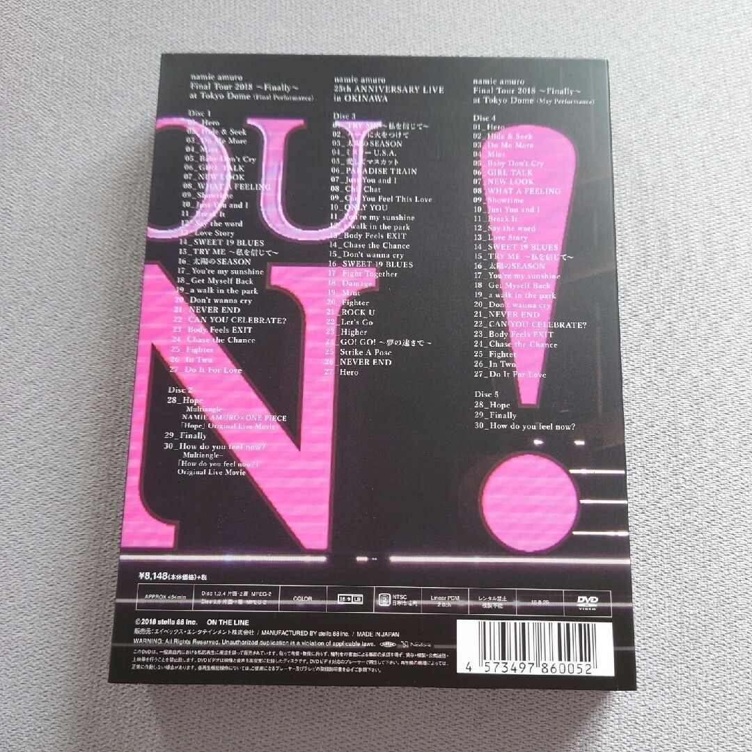 namie　amuro　Final　Tour　2018　～Finally～（東京 1
