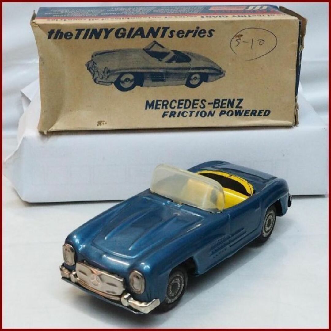 TANY GIANTメルセデスベンツ300SL青Bブリキtin箱付toy car