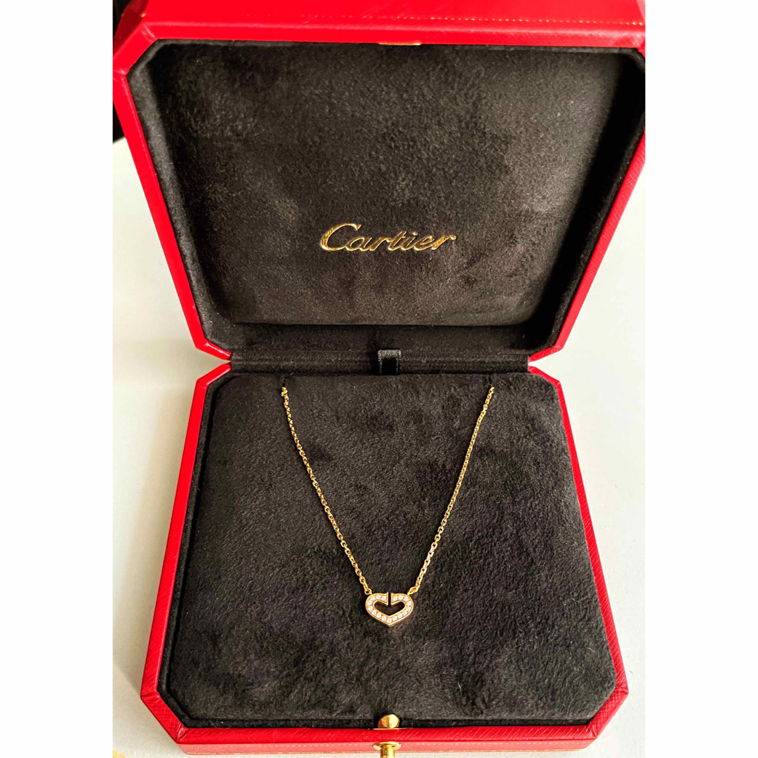 Cartier カルティエ　cハート　ネックレス　PG