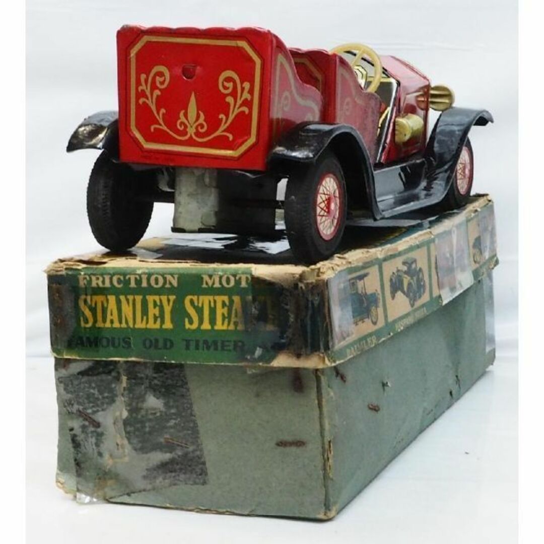 ブリキ【スタンレー スチーマー オールドタイマー赤】tin toy ブリキ【スタンレー スチーマー オールドタイマー赤】tin toy