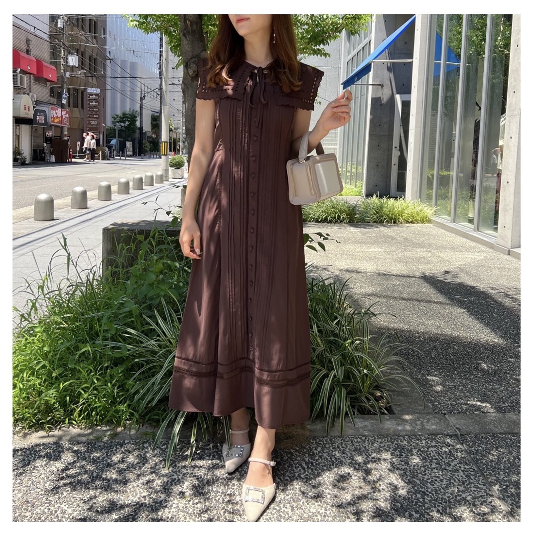 【値下しました❣️】Removable Collar Long Dress