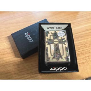 ジッポー(ZIPPO)のZIPPO アーマー ジッポー ライター シェルクロス 十字架 正規品(タバコグッズ)