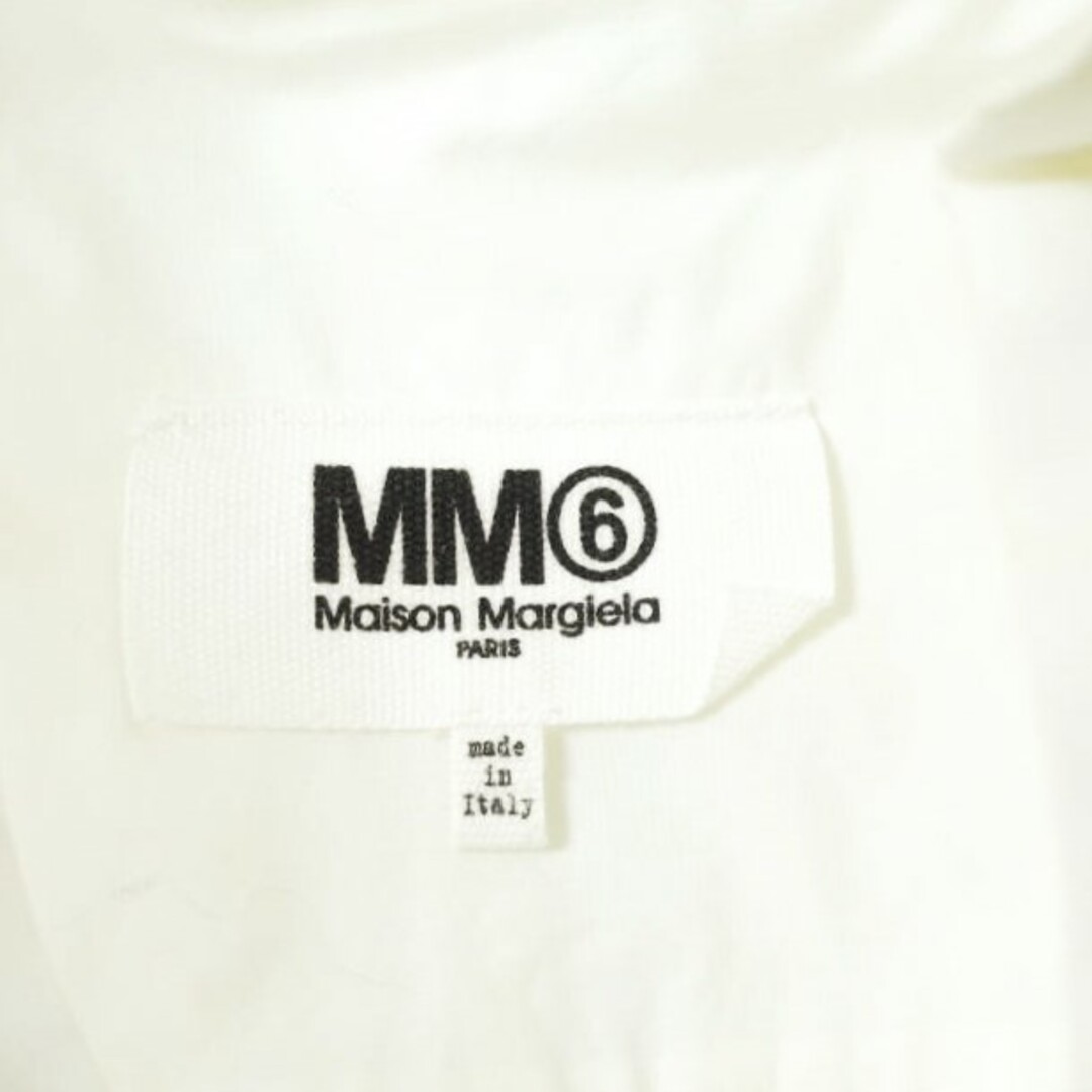 MM6 Maison Martin Margiela / エムエムシックス メゾンマルタンマルジェラ | ノースリーブ フロントデザイン ひざ丈 ワンピース | ブラック | レディース