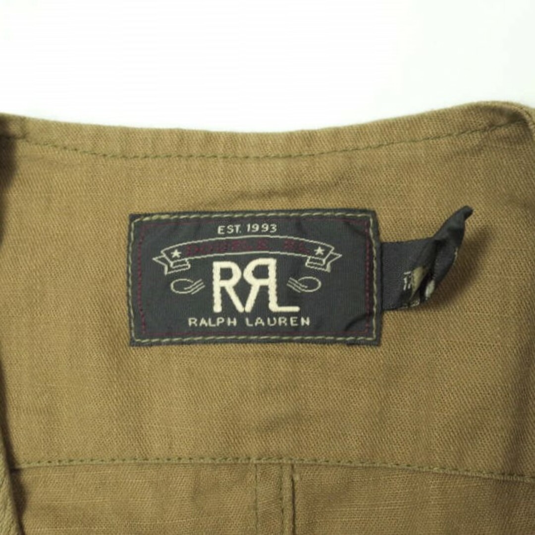 RRL(ダブルアールエル)のRRL ダブルアールエル COTTON PIQUE BUSH VEST コットンピケブッシュベスト 782533326001 S KHAKI ジレ Double RL イギリス軍 ミリタリー トップス【中古】【RRL】 メンズのトップス(ベスト)の商品写真