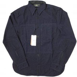 rrl  デニム シャツ ワークシャツ Sサイズ メンズ エルボーパッチ 長袖