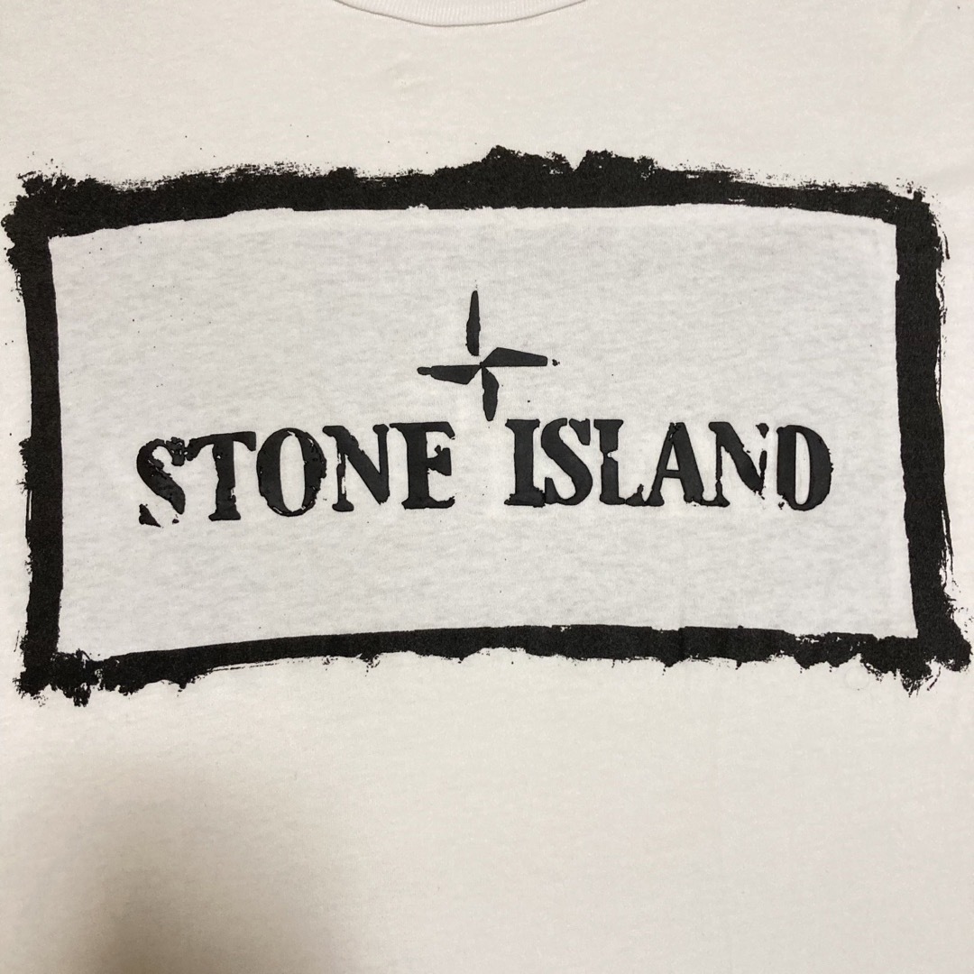 STONE ISLAND ストーンアイランド ロゴ 両面プリント Tシャツ S.