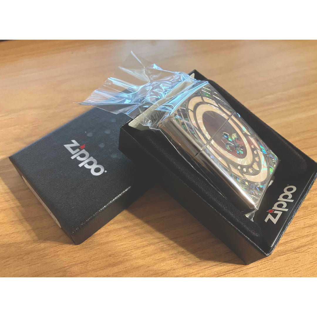 ZIPPO(ジッポー)のZIPPO アーマー ジッポー ライター シェルリリー 象嵌 喫煙具 正規品 メンズのファッション小物(タバコグッズ)の商品写真