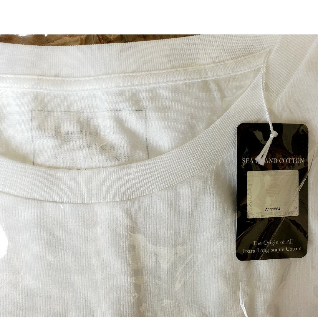 MBスーパーハイエンド・アメリカンシーアイランドコットンカットソー白 Mサイズ メンズのトップス(Tシャツ/カットソー(半袖/袖なし))の商品写真