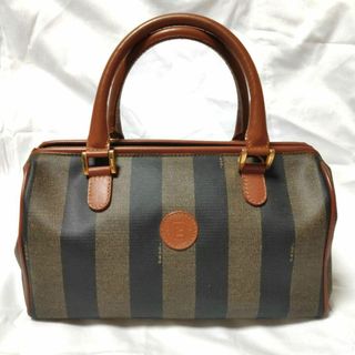 FENDI - 美品 フェンディFENDI ミニボストンバック ペカン柄 PVC