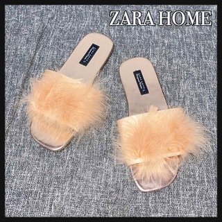 ZARA - 【新品】ZARA HOME フェザーフラットサンダルの通販｜ラクマ
