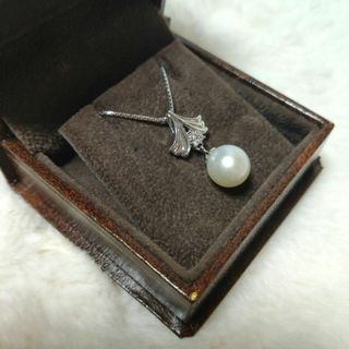 白蝶真珠 プラチナパールネックレス 造幣局 Pt850、900 D0.03ctの通販 ...