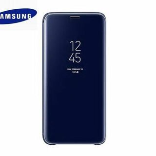 サムスン(SAMSUNG)のGalaxy S9 用 CLEAR VIEW COVER カバー ブルー 純正品(Androidケース)