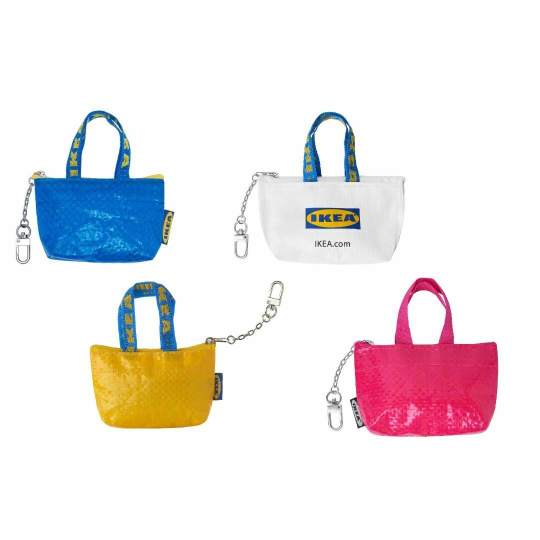 IKEA - IKEAイケア ジッパー付キーホルダーバッグ 4点セット IKEA - IKEAイケア ジッパー付キーホルダーバッグ 4点セット