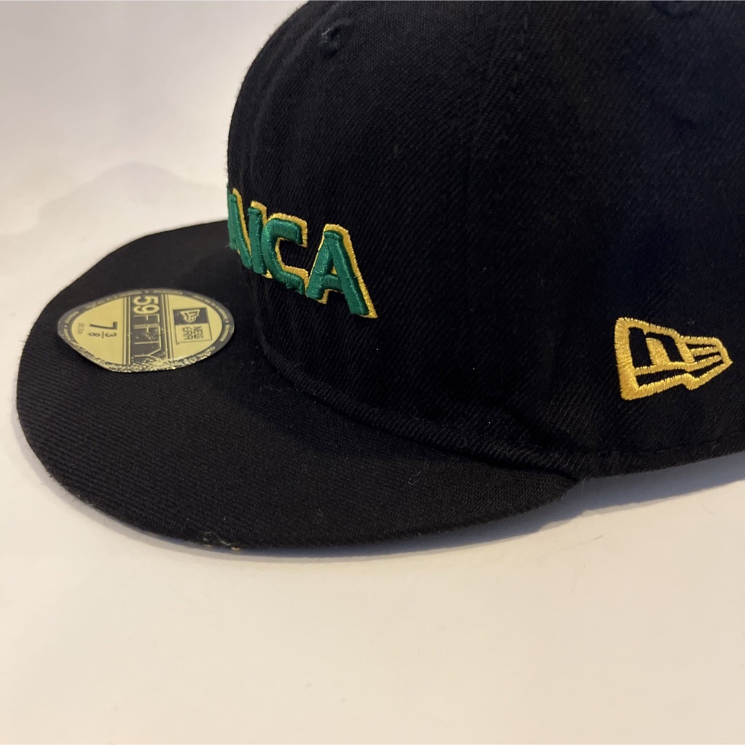 【美品】ニューエラ　newera キャップ　ブラック　7 3/8