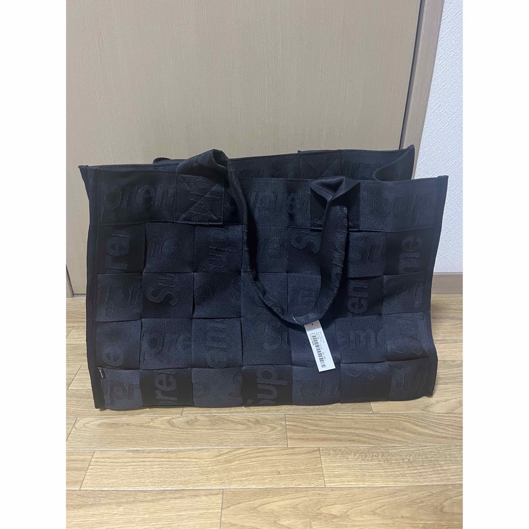 Supreme - 新品未使用 シュプリーム 新作 Woven Large Tote ブラックの