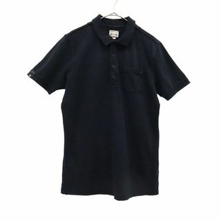 ディーゼル(DIESEL)のディーゼル プレート 半袖 ポロシャツ S ブラック DIESEL メンズ 【中古】  【230717】(ポロシャツ)