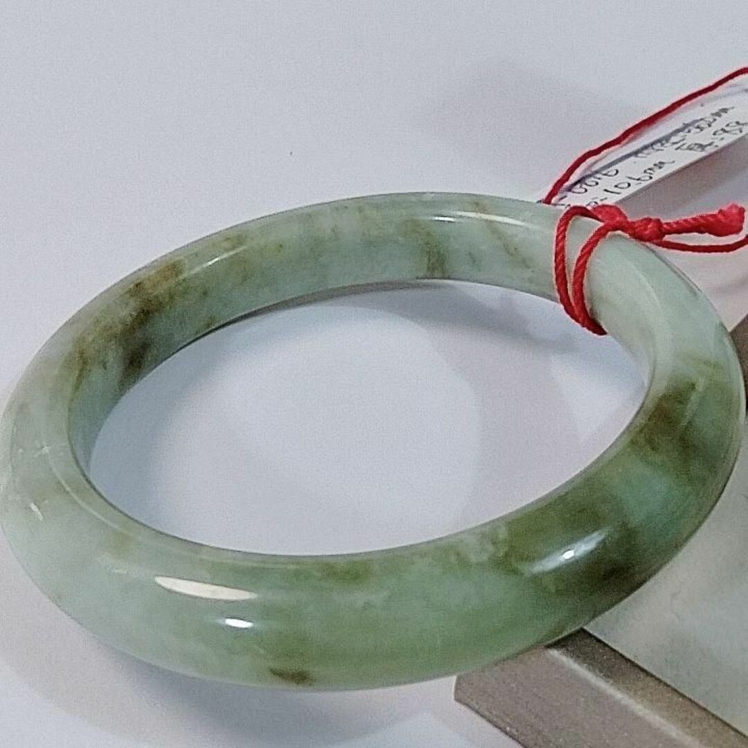 小さめの特注品‼️天然A貨翡翠 原色ブルー緑花柄入りバングル 鑑定書 小さめの特注品‼️天然A貨翡翠 原色ブルー緑花柄入りバングル 鑑定書