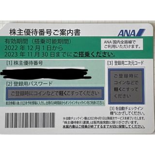 ANA 株主優待　搭乗券　1枚(航空券)