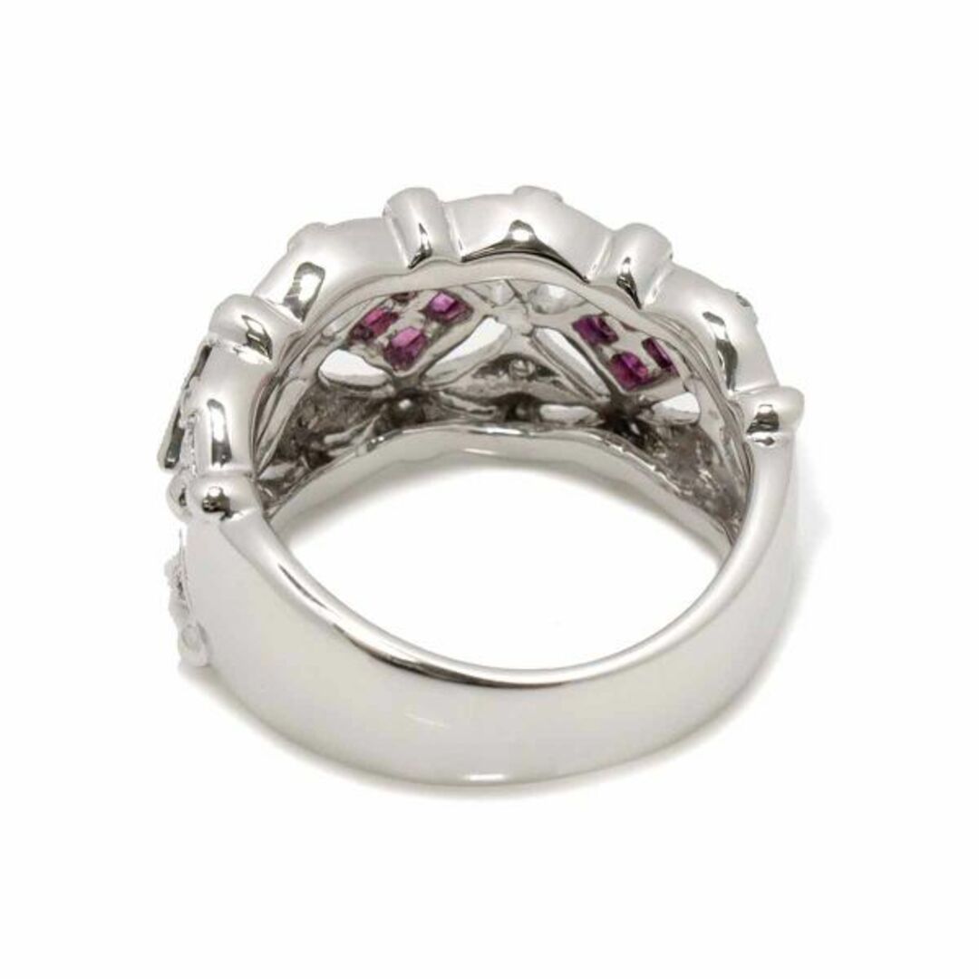 リング 13号 ルビー 0.70ct ダイヤ 0.21ct Pt プラチナ 指輪 VLP