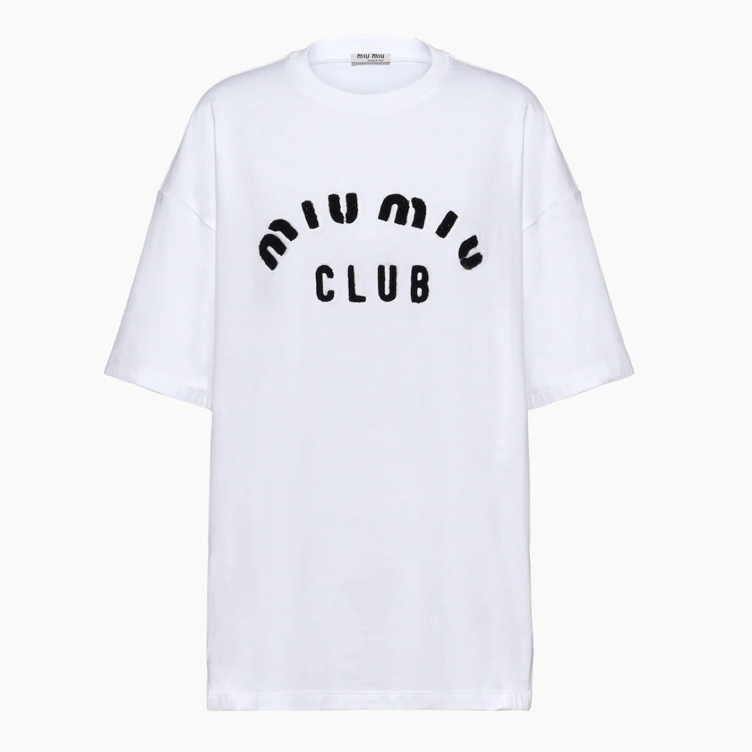 Miu Miu ロゴＴシャツ - Tシャツ(半袖/袖なし)