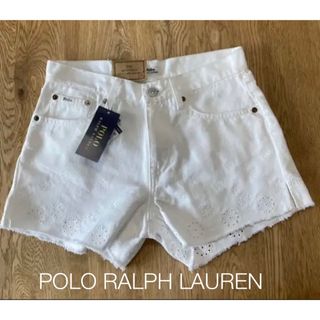 ポロラルフローレン(POLO RALPH LAUREN)のPOLO ラルフローレン　ショートパンツ　ホワイトデニム　米国購入　新品(ショートパンツ)