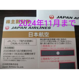 ジャル(ニホンコウクウ)(JAL(日本航空))のJAL株主優待券50%割引1枚、旅行商品割引券(ショッピング)