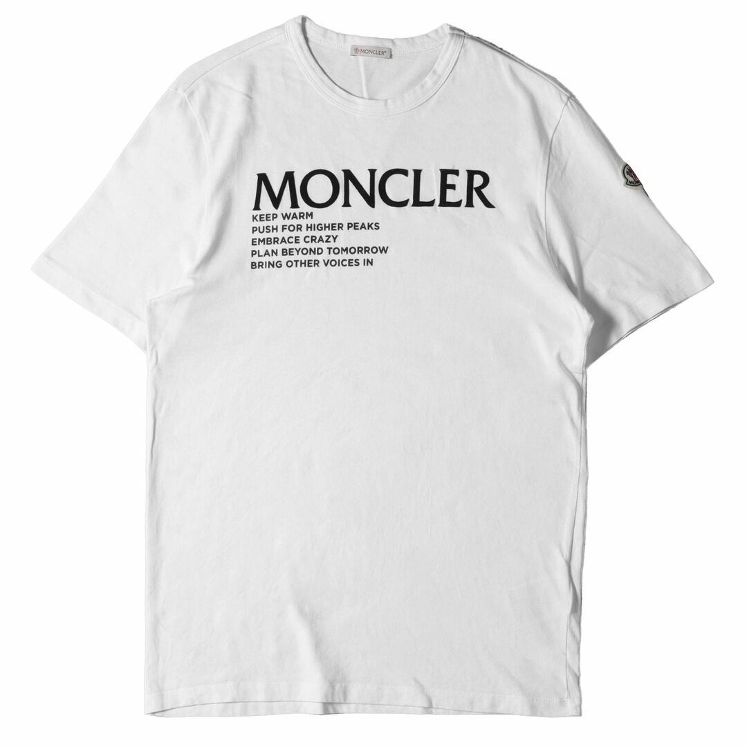 MONCLER - MONCLER モンクレール Tシャツ 2021年モデル ロゴフロッキー