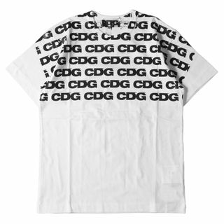 コムデギャルソン(COMME des GARCONS)のCOMME des GARCONS コムデギャルソン Tシャツ ロゴプリント クルーネック Tシャツ SZ-T013) CDG AD2018 ホワイト ブラック 白黒 M トップス カットソー 半袖 【メンズ】(Tシャツ/カットソー(半袖/袖なし))