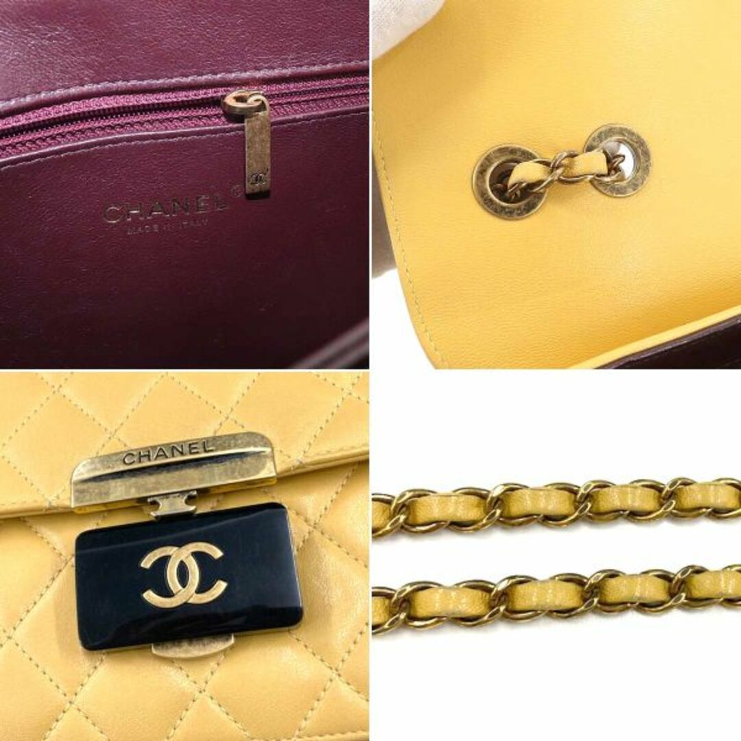 CHANEL(シャネル)のシャネル CHANEL マトラッセ チェーン ショルダー バッグ レザー イエロー ゴールド 金具 VLP 90180022 レディースのバッグ(ショルダーバッグ)の商品写真