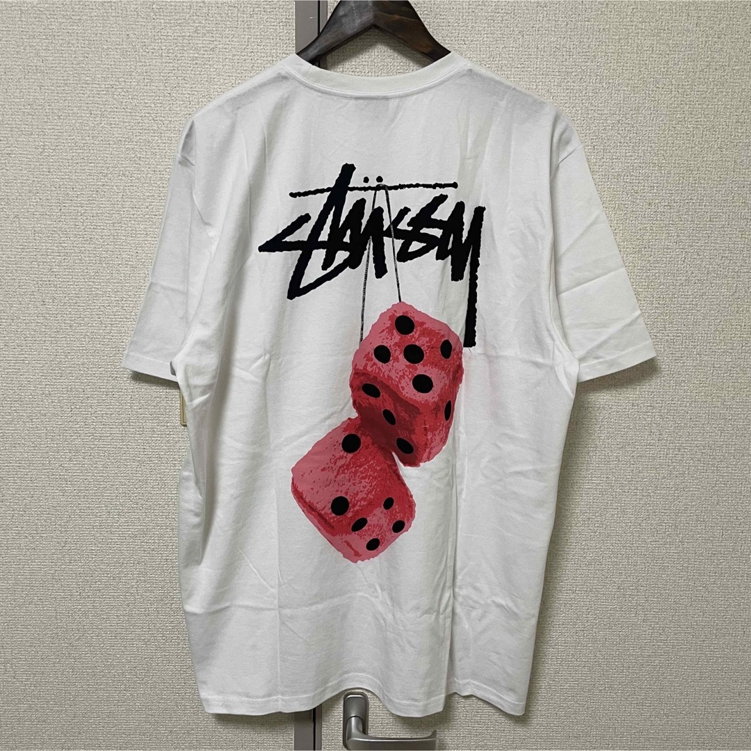 新品 未使用 ステューシー TEE ホワイト 白 半袖 Tシャツ L