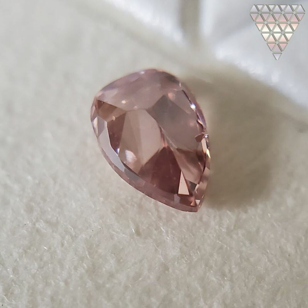 0.125 ct F. Int. Or. Pink SI1 天然 ピンク ダイヤ レディースのアクセサリー(リング(指輪))の商品写真