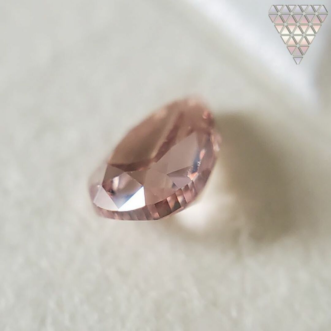 0.125 ct F. Int. Or. Pink SI1 天然 ピンク ダイヤ レディースのアクセサリー(リング(指輪))の商品写真