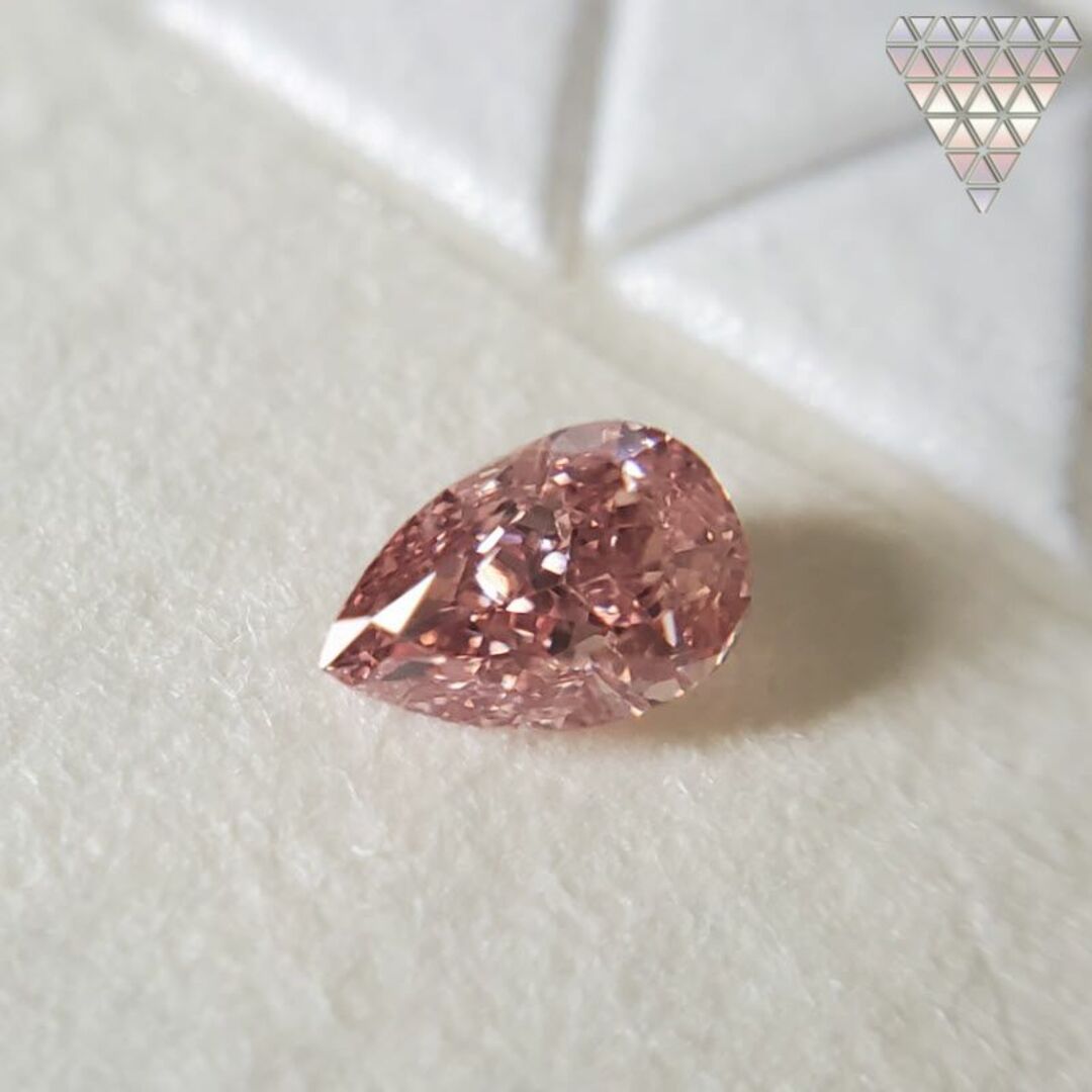 0.125 ct F. Int. Or. Pink SI1 天然 ピンク ダイヤ レディースのアクセサリー(リング(指輪))の商品写真