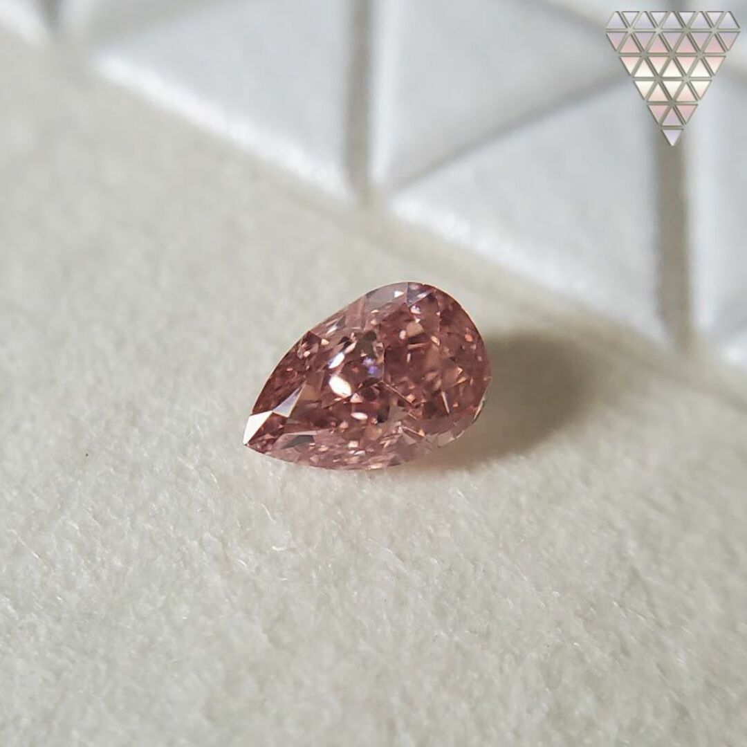 0.125 ct F. Int. Or. Pink SI1 天然 ピンク ダイヤ レディースのアクセサリー(リング(指輪))の商品写真