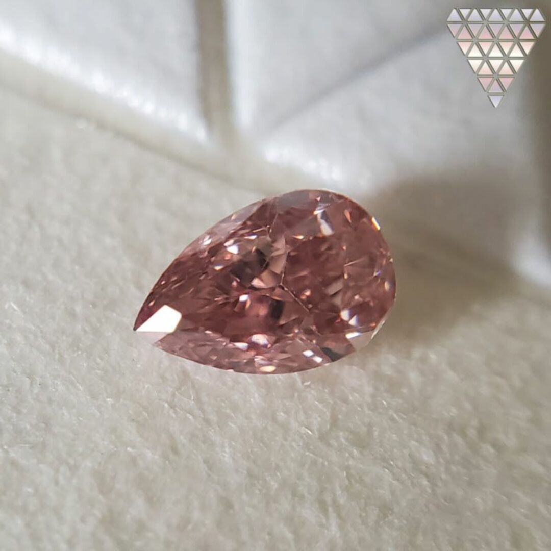 0.125 ct F. Int. Or. Pink SI1 天然 ピンク ダイヤ レディースのアクセサリー(リング(指輪))の商品写真